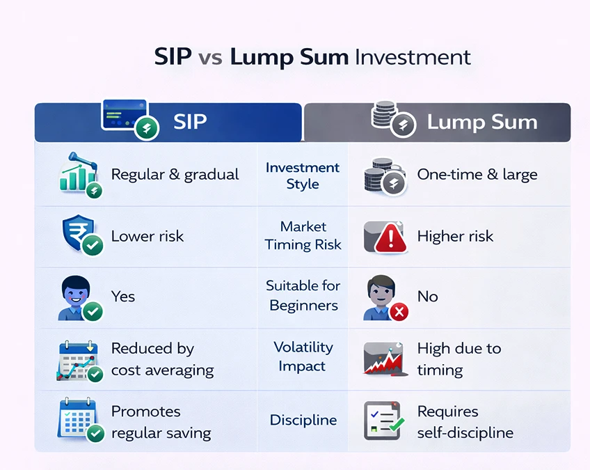 SIP vs Lump Sum Comparison SIP vs Lump Sum Comparison
