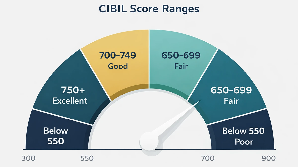 cibil score rating range chart