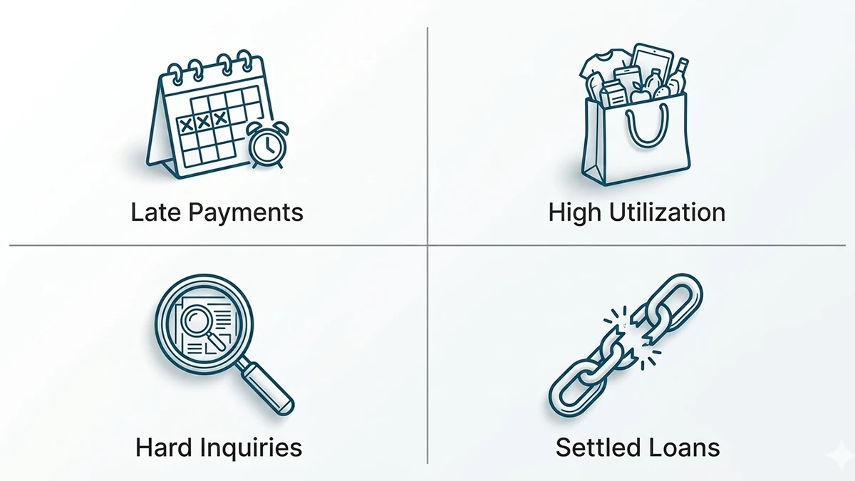 factors affecting low credit score